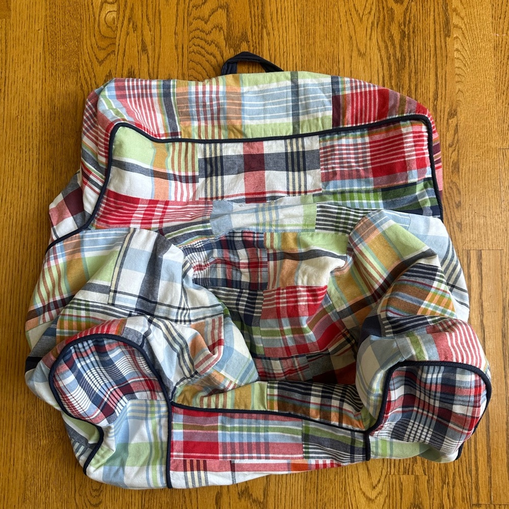 Pottery Barn Kids Plaid Seat Cover in Red, Blue, Green, Yellow